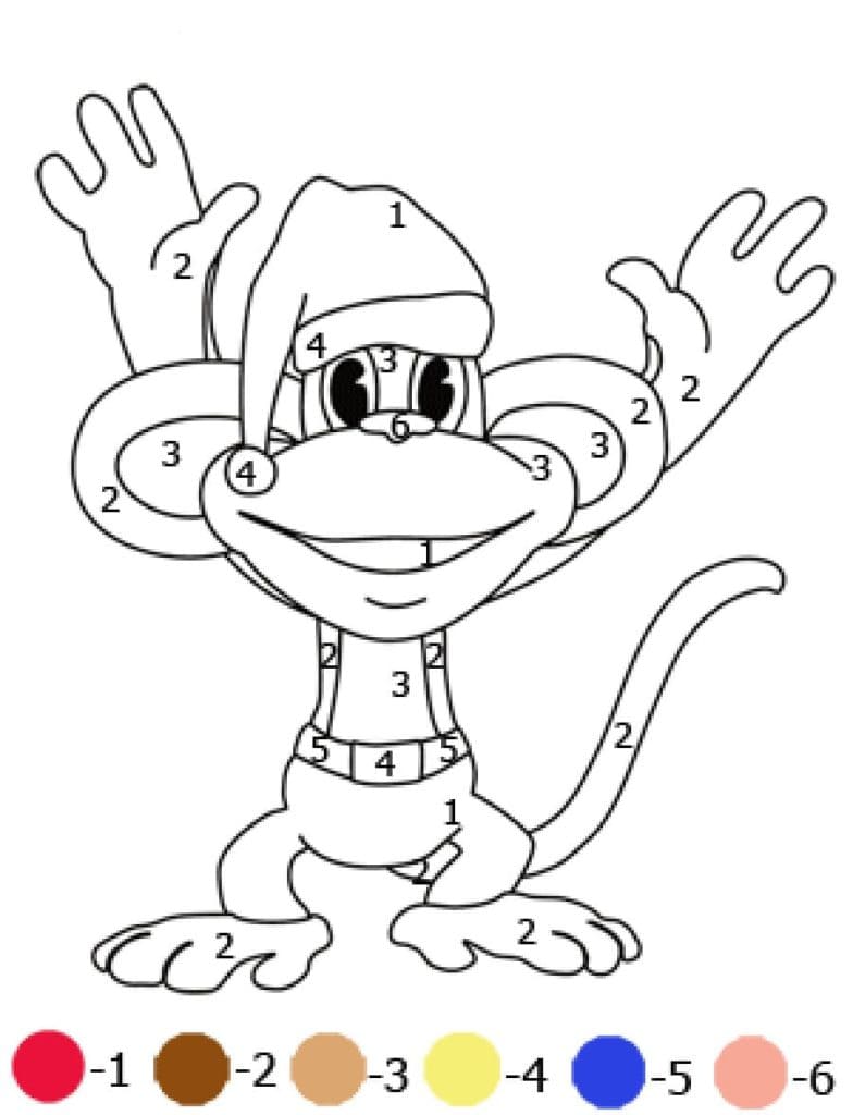 A Monkey Coloring Page