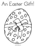 An Easter Gift Coloring Page Coloring Page