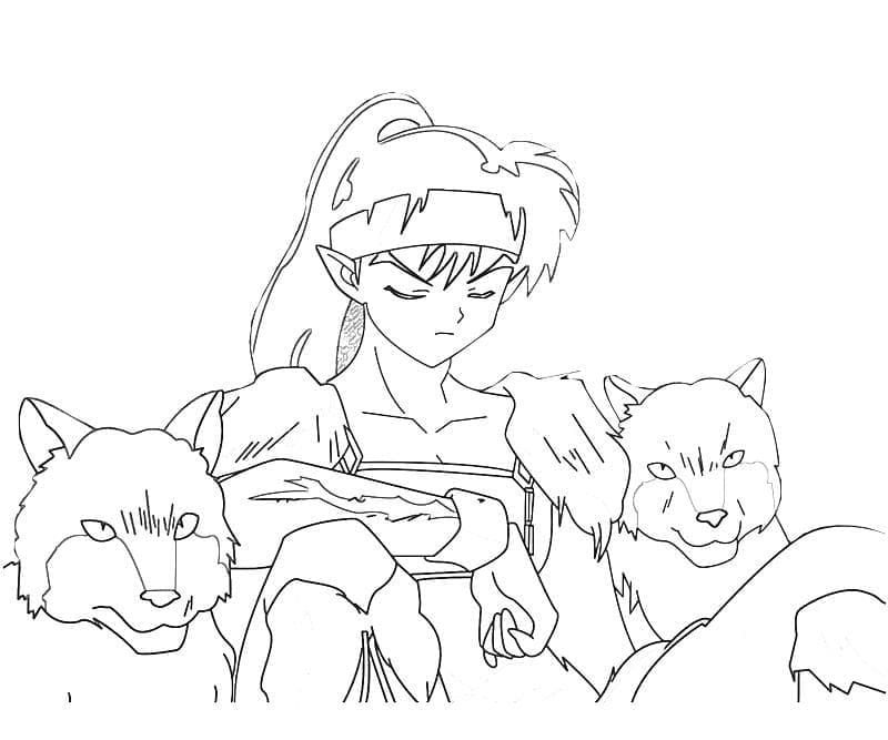 Anime Inuyasha Coloring Coloring Page