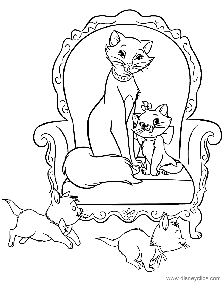 Aristocats Coloring Free To Print