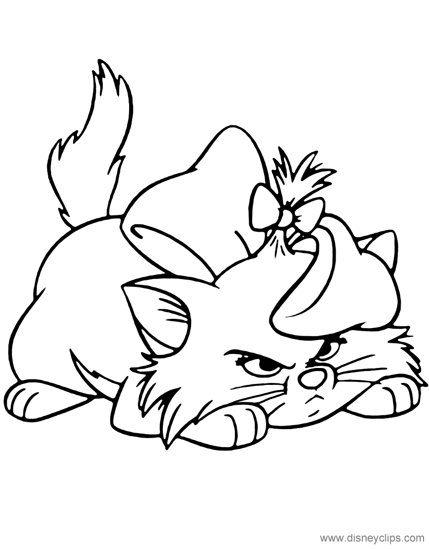 Aristocats Printable Coloring Pages   Coloring Cool