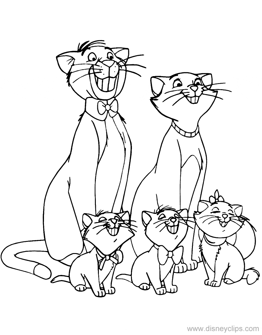 Aristocats coloring Free