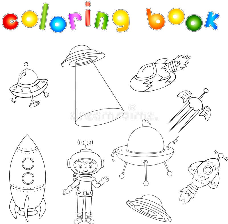 Astronaut Printable Coloring Page