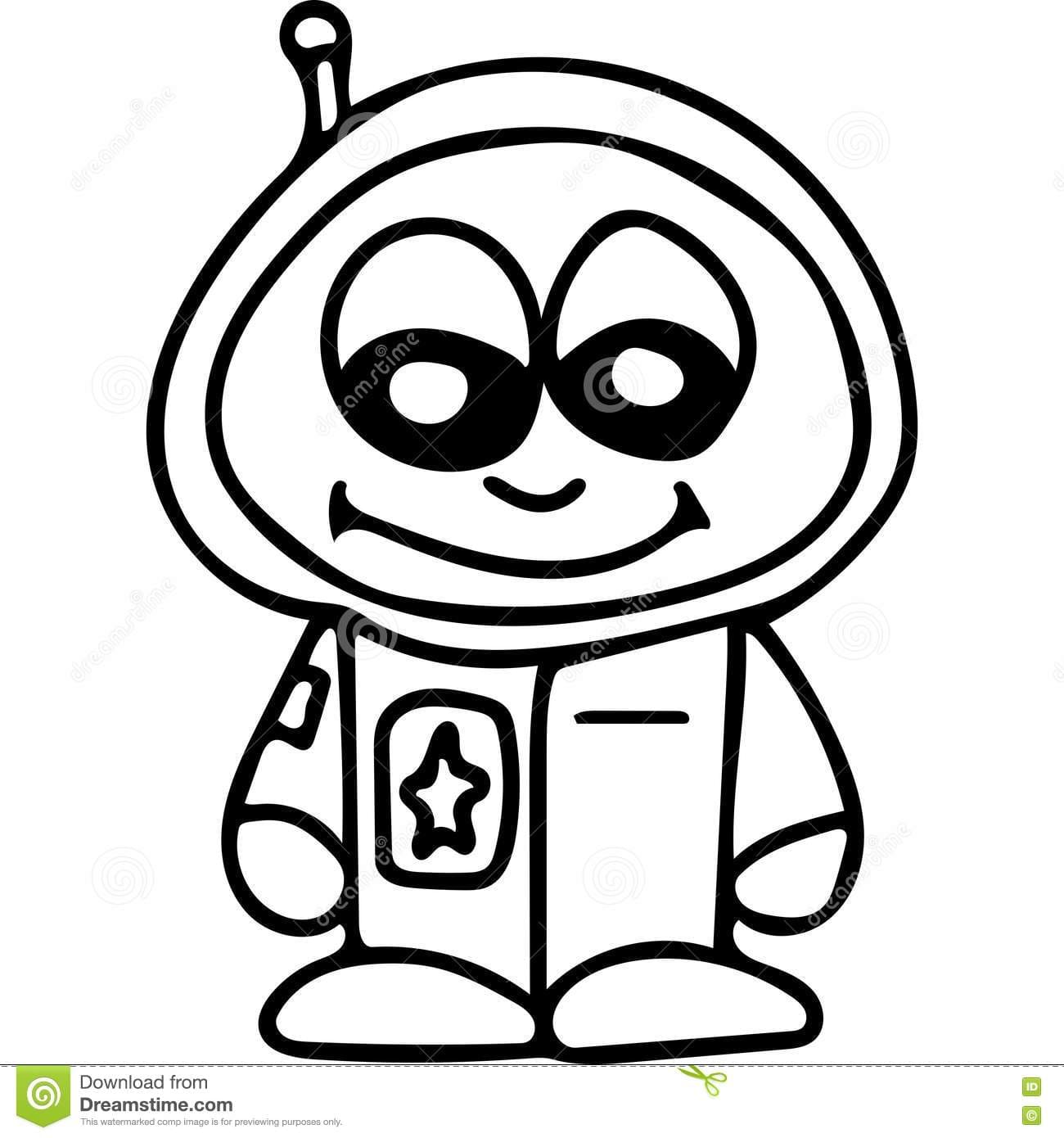 Astronaut kids coloring page