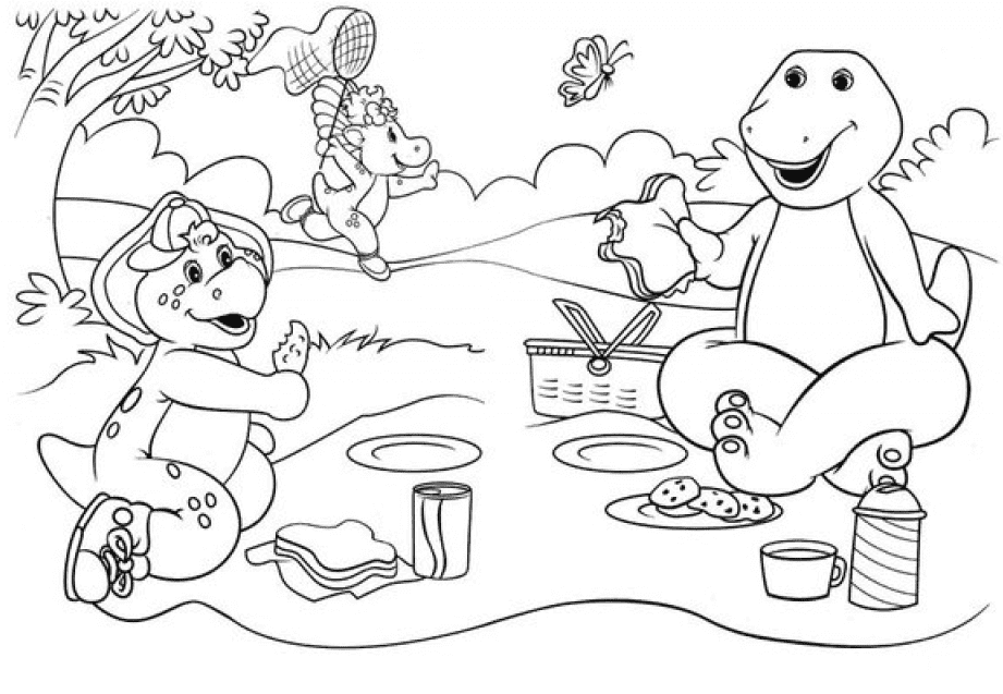 Barney and Friends on a Picnic