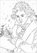 Beethoven Free Coloring Page