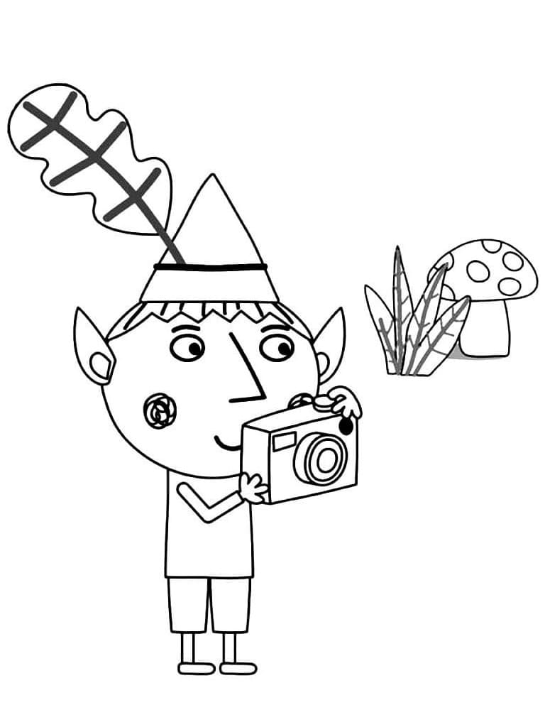 Free Printable Ben And Holly Coloring Page