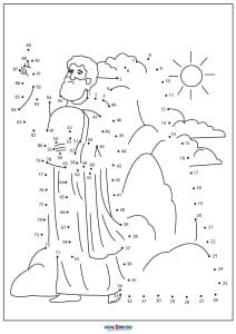 Bible Connect the Dots Coloring Pages Coloring Page