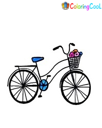 9 Easy Steps Creating A Nice Bicycle Drawing – How To Draw A Bicycle Coloring Page