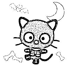 Black Cat Day Coloring Page