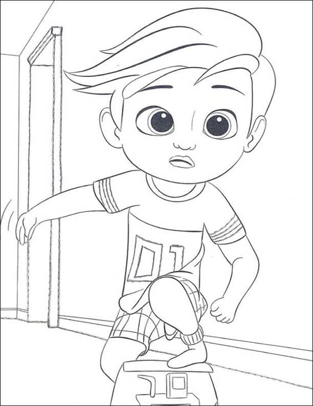 Boss Baby Brother Coloring Page
