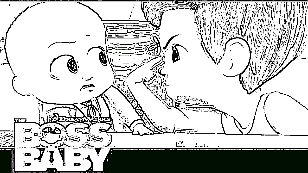 Boss Baby Cute To Print Coloring Page
