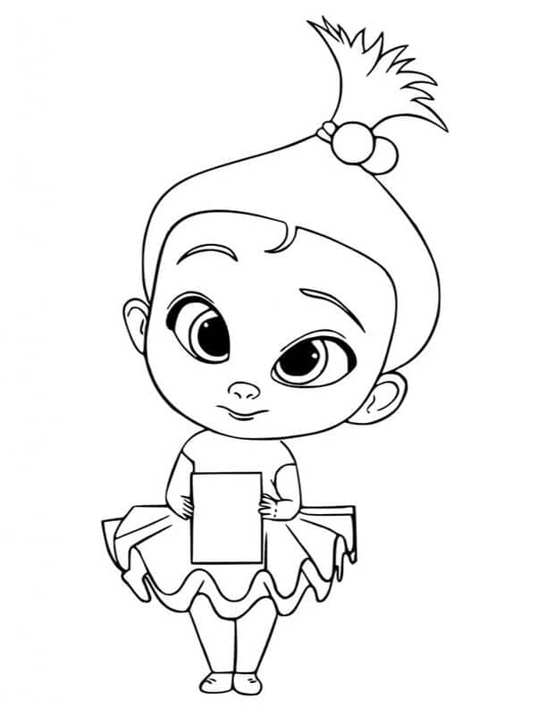 Boss Baby Girl Coloring Page
