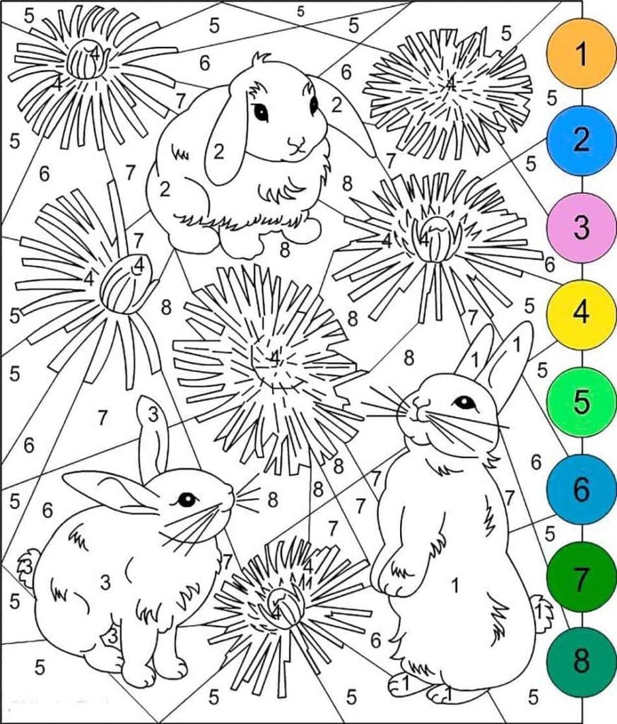 Bunnies Coloring Page