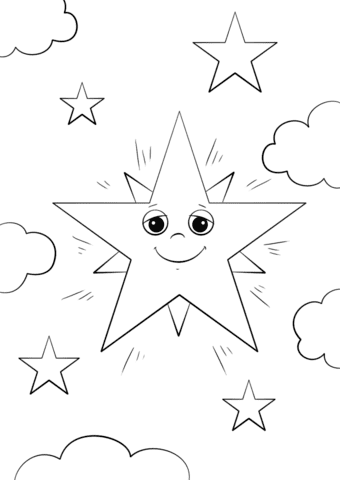 Cartoon Star Character Coloring Pages - Coloring Cool