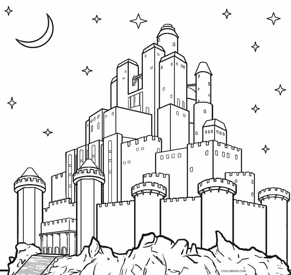 Castle Coloring Page Coloring Page