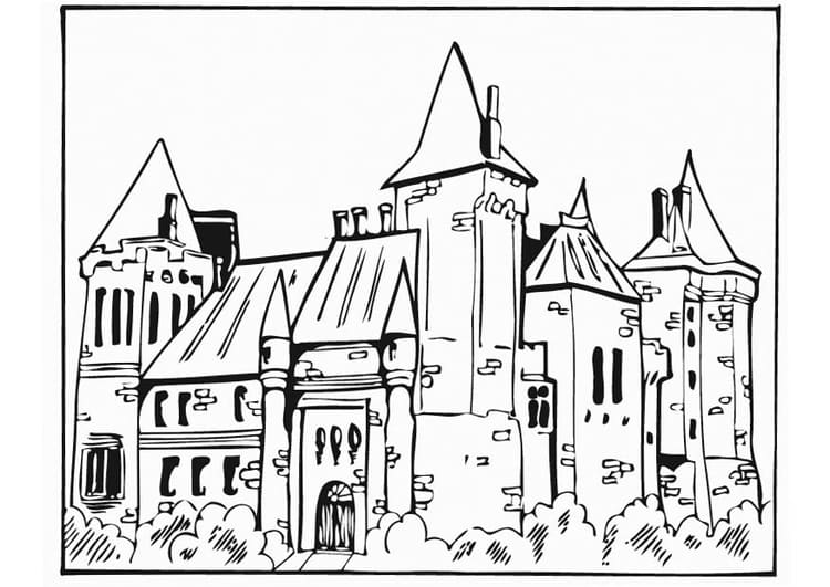 Castle Coloring Pages Children Coloring Page