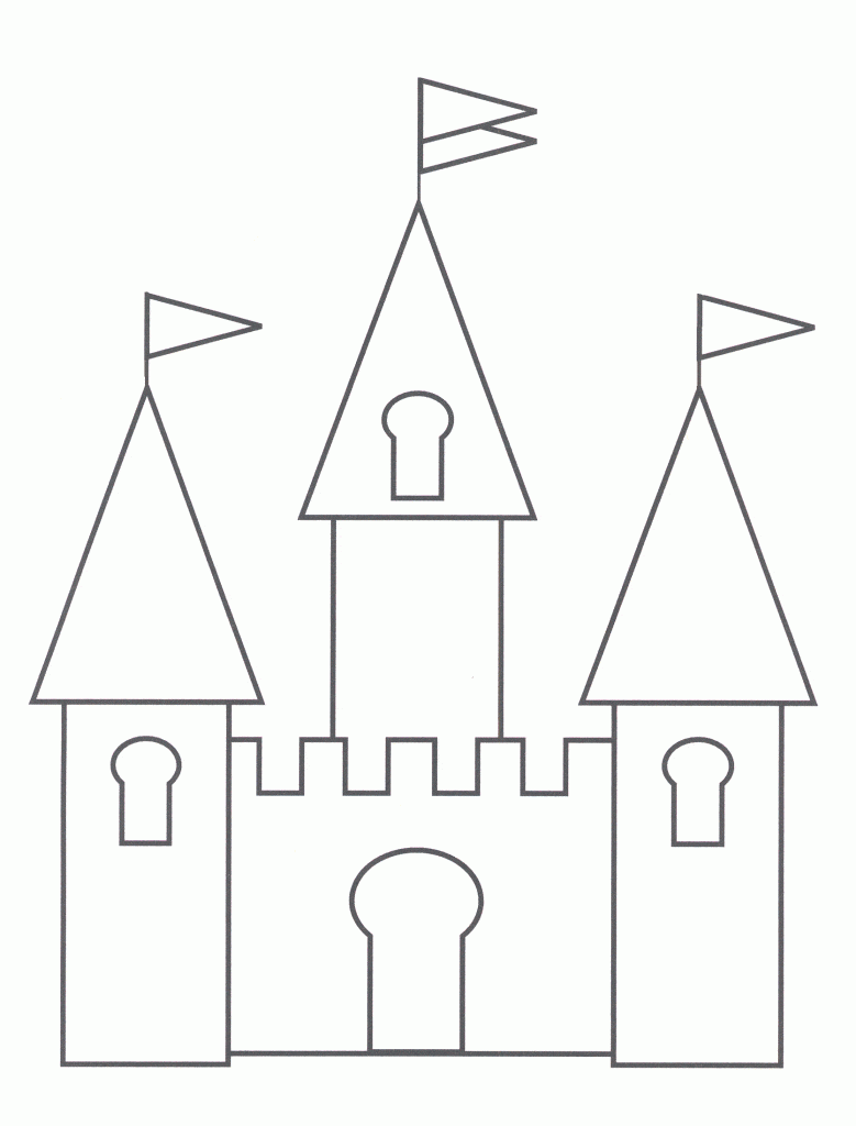 Castle Coloring Pages For Kids Coloring Page