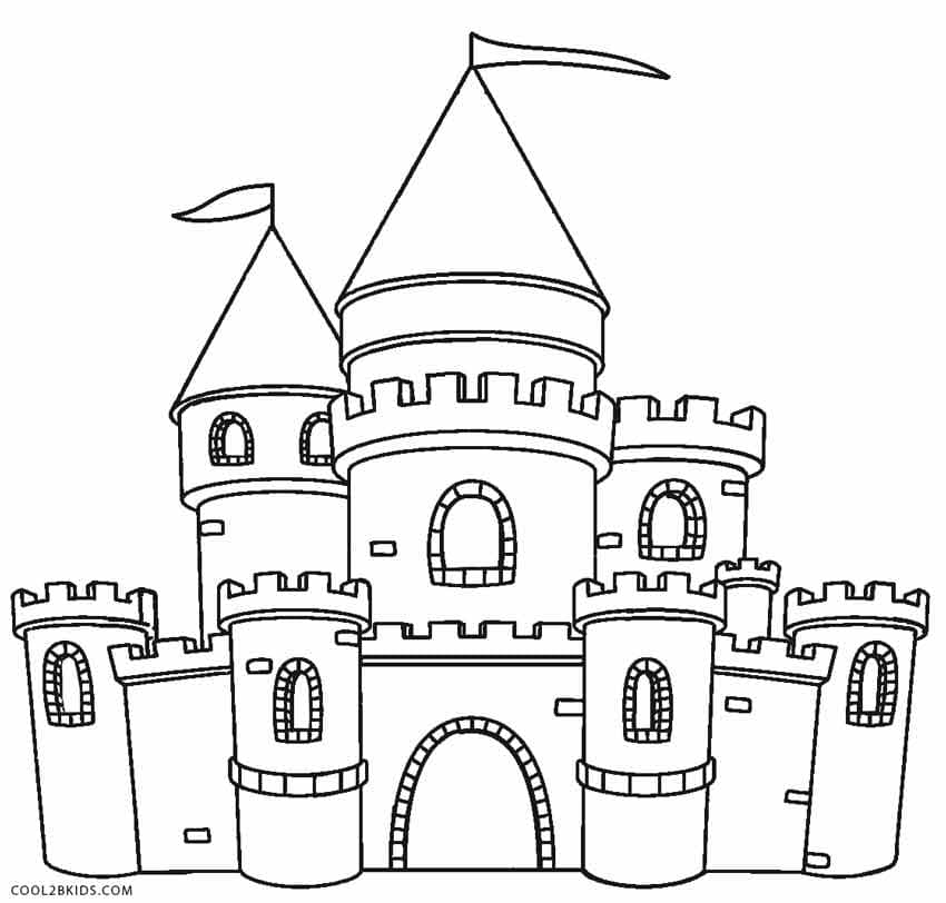 Castle Coloring Coloring Page