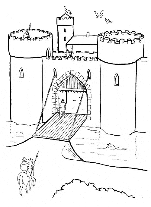 Castle coloring Picture