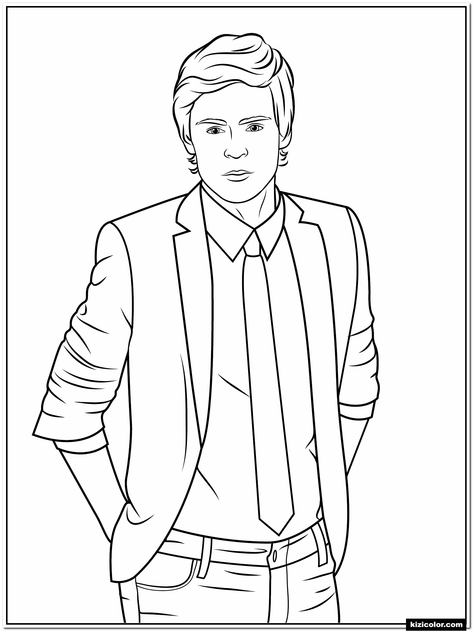 Celebrity Free Printable Coloring Page