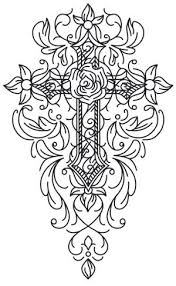 Celtic Cross Coloring Page To Print Coloring Page