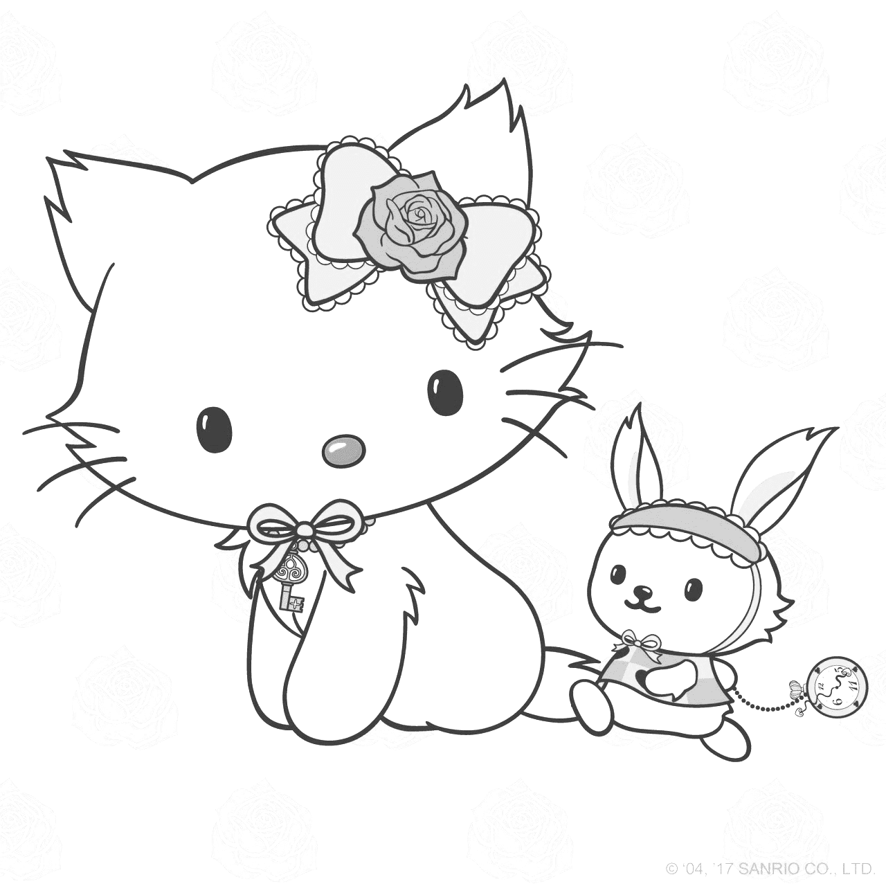 Charmmy Kitty Beautiful Image Coloring Page