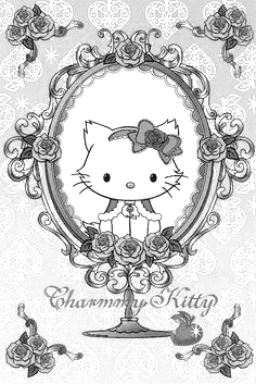 Charmmy Kitty Printer Coloring Page