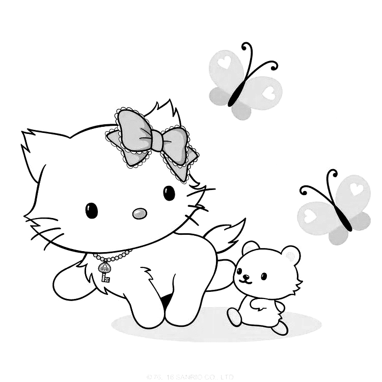 Charmmy Kitty to Print Coloring Page