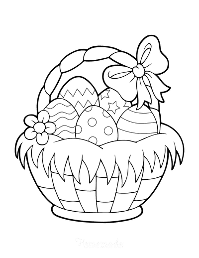 Children Decorating Eggs For Children Coloring Page