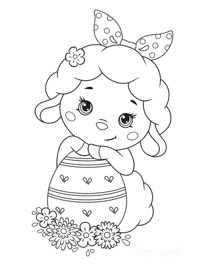 Children Decorating Eggs For Kids Coloring Page