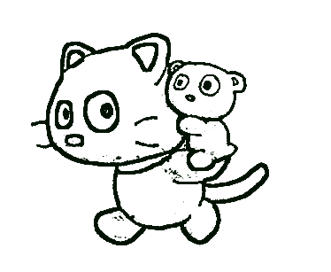 Chococat Free Printbale Coloring Page