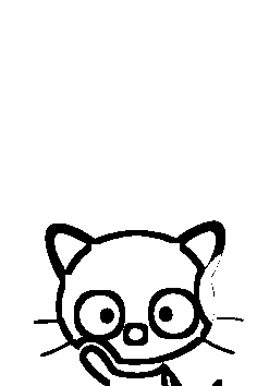 Chococat Funny Coloring Page