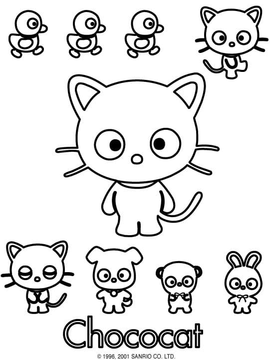 Chococat To Print Coloring Page