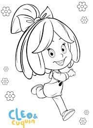 Cleo and Cuquin For Kids Coloring Page