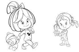 Cleo and Cuquin Picture Coloring Page