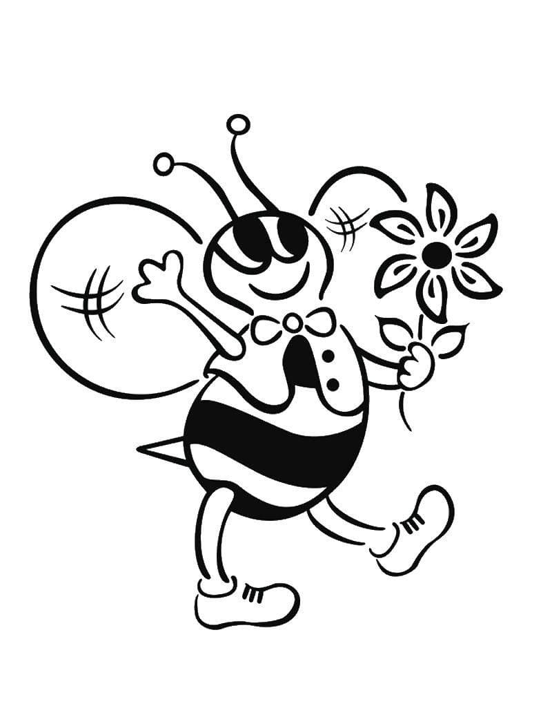 Coloring Bee To Print