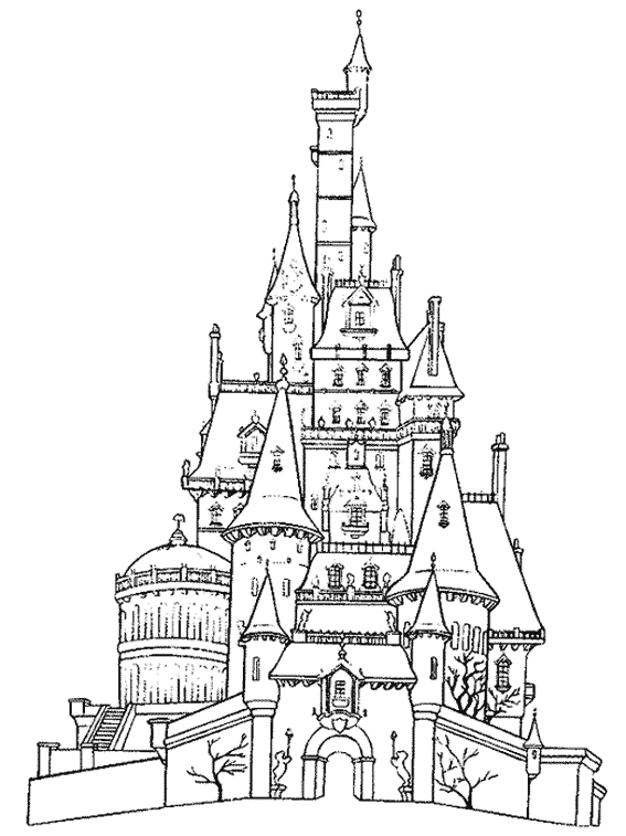Coloring Castle Coloring Page