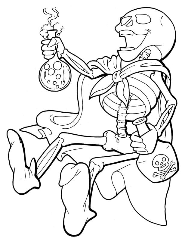 Coloring Pages Skeleton