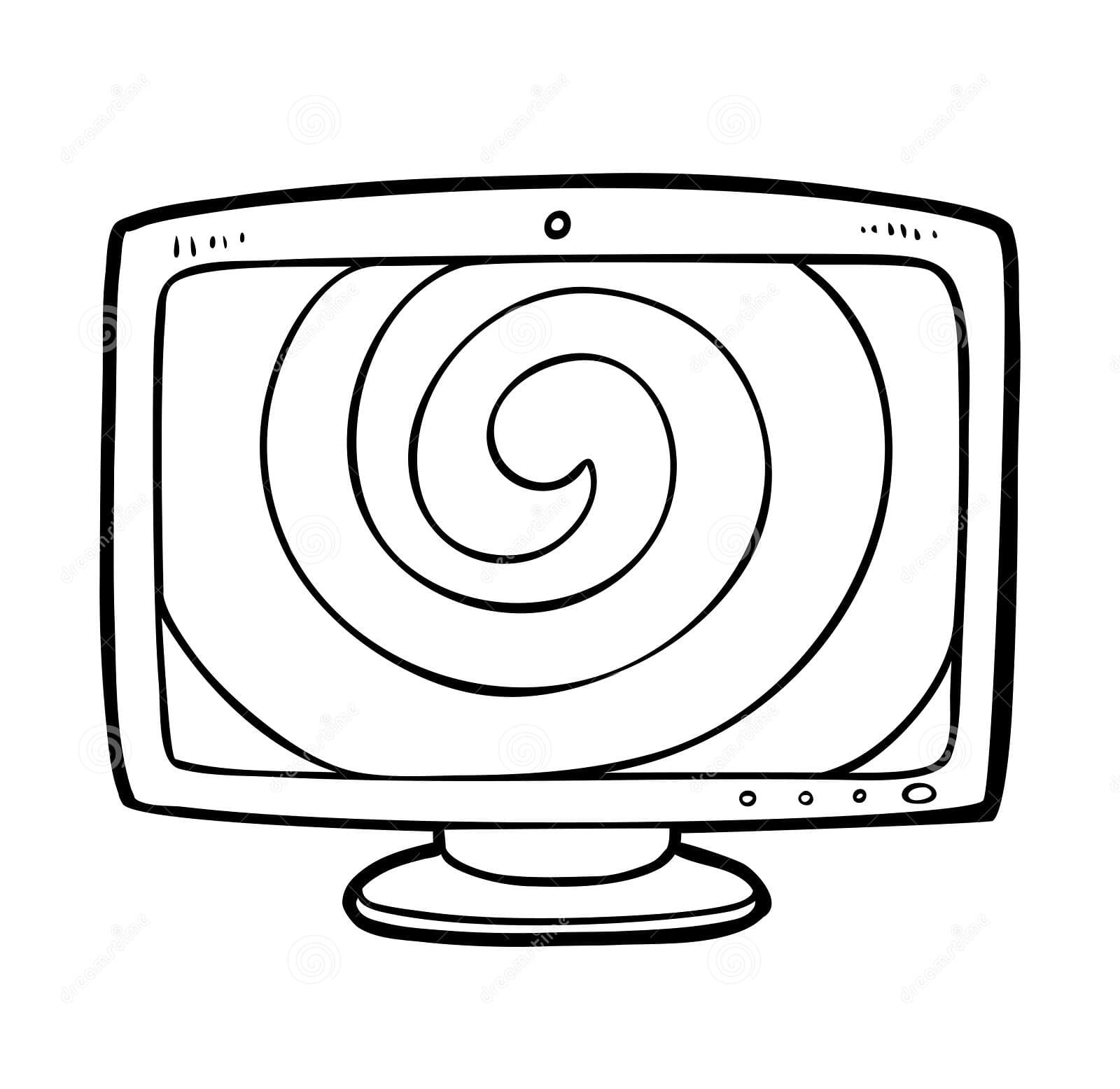 Coloring book, Computer monitor Coloring Page