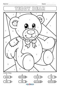Coloring by Numbers Free Printables Coloring Page