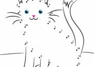 Connect the Dotz A-Z Mr cat Coloring Page