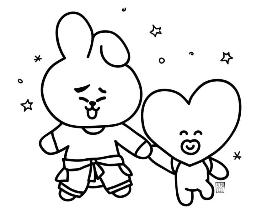 Cooky and Tata BT21