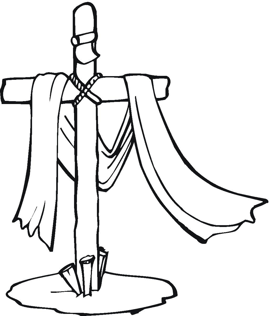 Cool Cross To Print Coloring Page