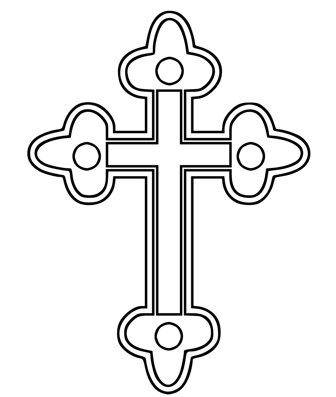 Cool Cross Coloring Page