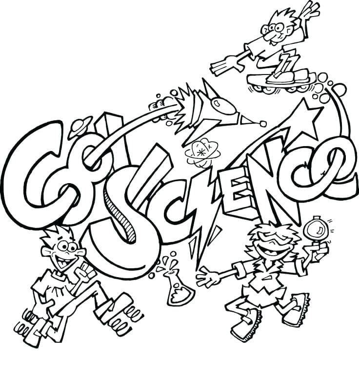 Cool Science Coloring Coloring Page