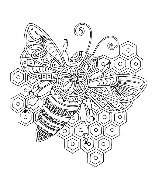 Craftof Bee To Print Coloring Page