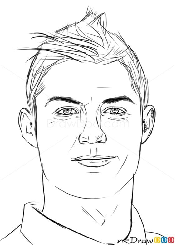 Cristiano Ronaldo To Print Coloring Page