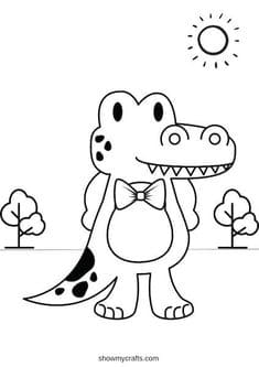 Crocodile Colouring Pages For Kids Coloring Page