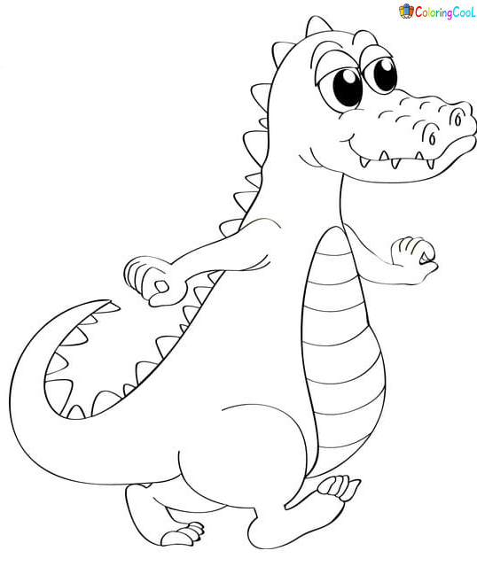 Crocodile Picture Coloring Page